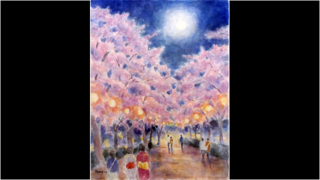 春の月