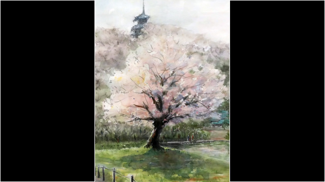 桜咲く
