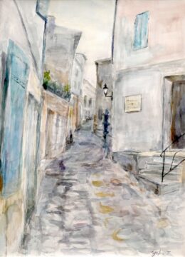 青い路地