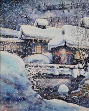 夕暮れの宿